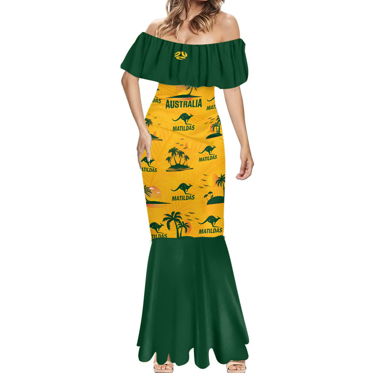 australia-soccer-mermaid-dress-matildas-world-cup-2023-tropical-style