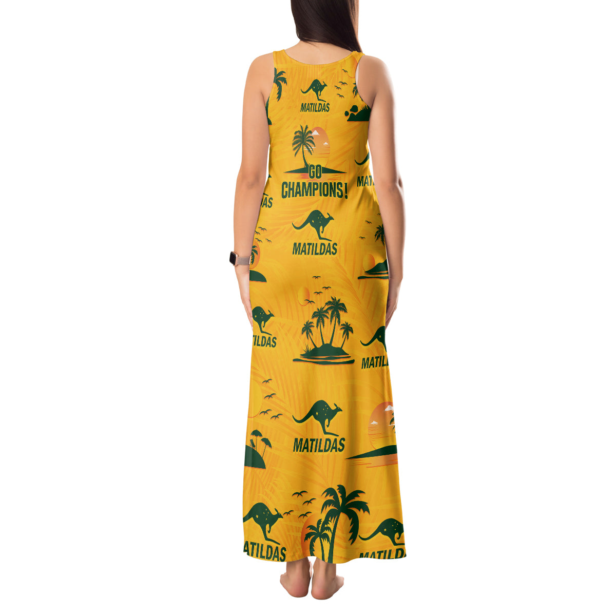 australia-soccer-tank-maxi-dress-matildas-world-cup-2023-tropical-style