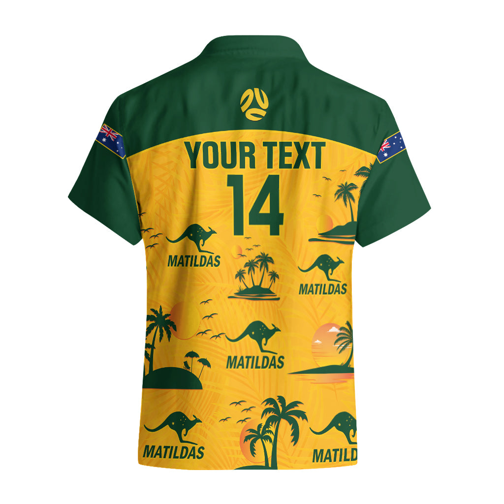 Custom Australia Soccer Hawaiian Shirt Matildas World Cup 2023 Tropical Style - Vibe Hoodie Shop