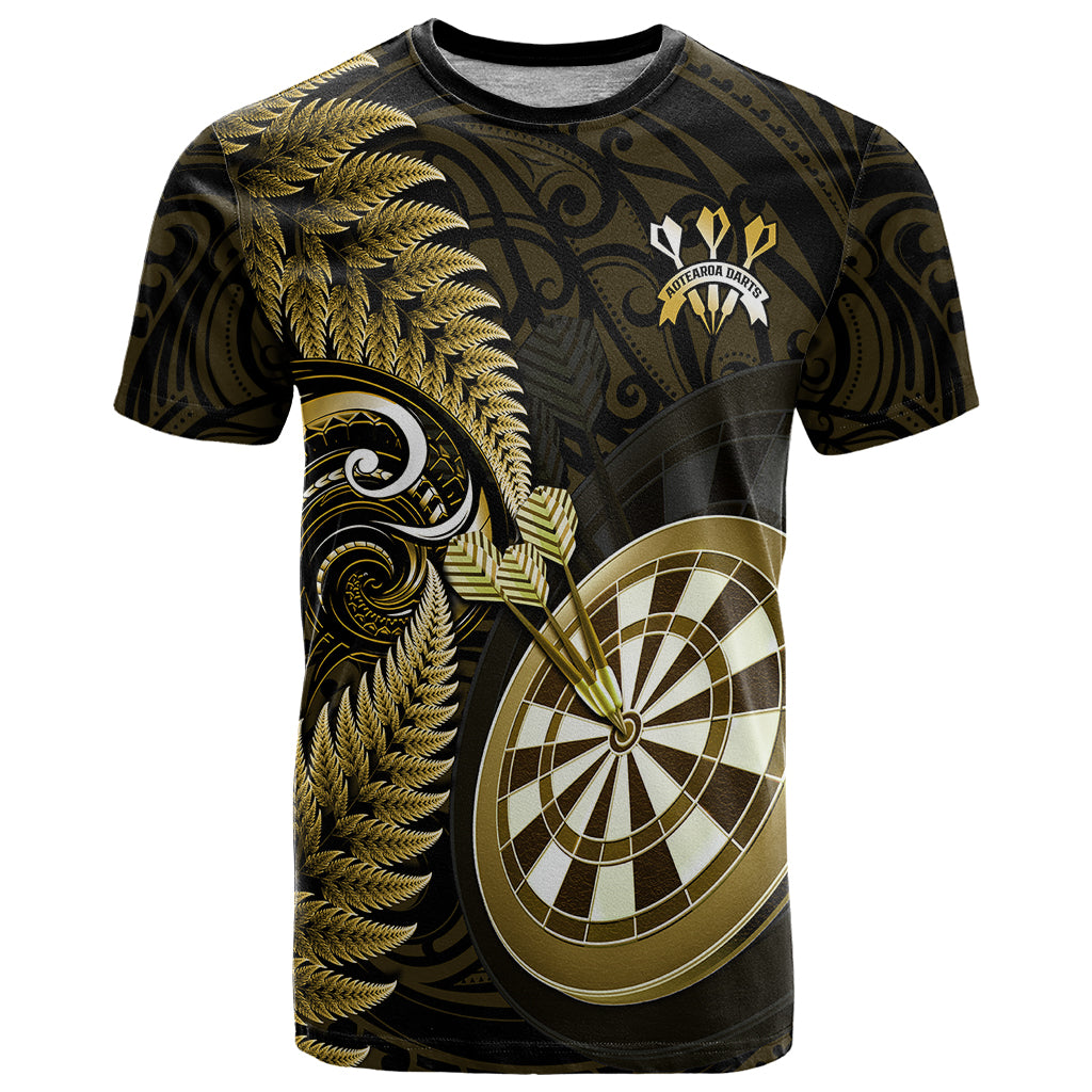 New Zealand Darts T Shirt Happiness Is A Tight Threesome Maori Gold - Vibe Hoodie Shop