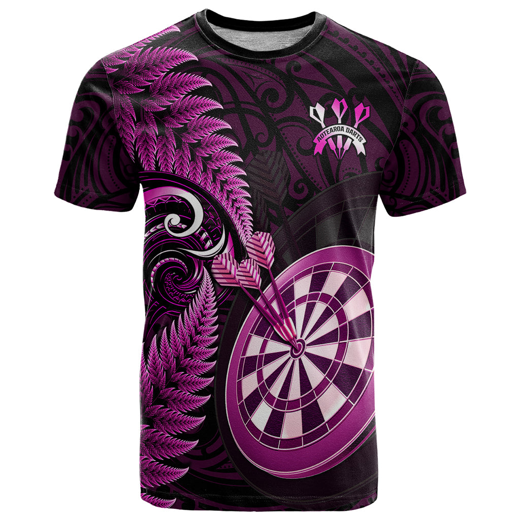 New Zealand Darts T Shirt Happiness Is A Tight Threesome Maori Pink - Vibe Hoodie Shop