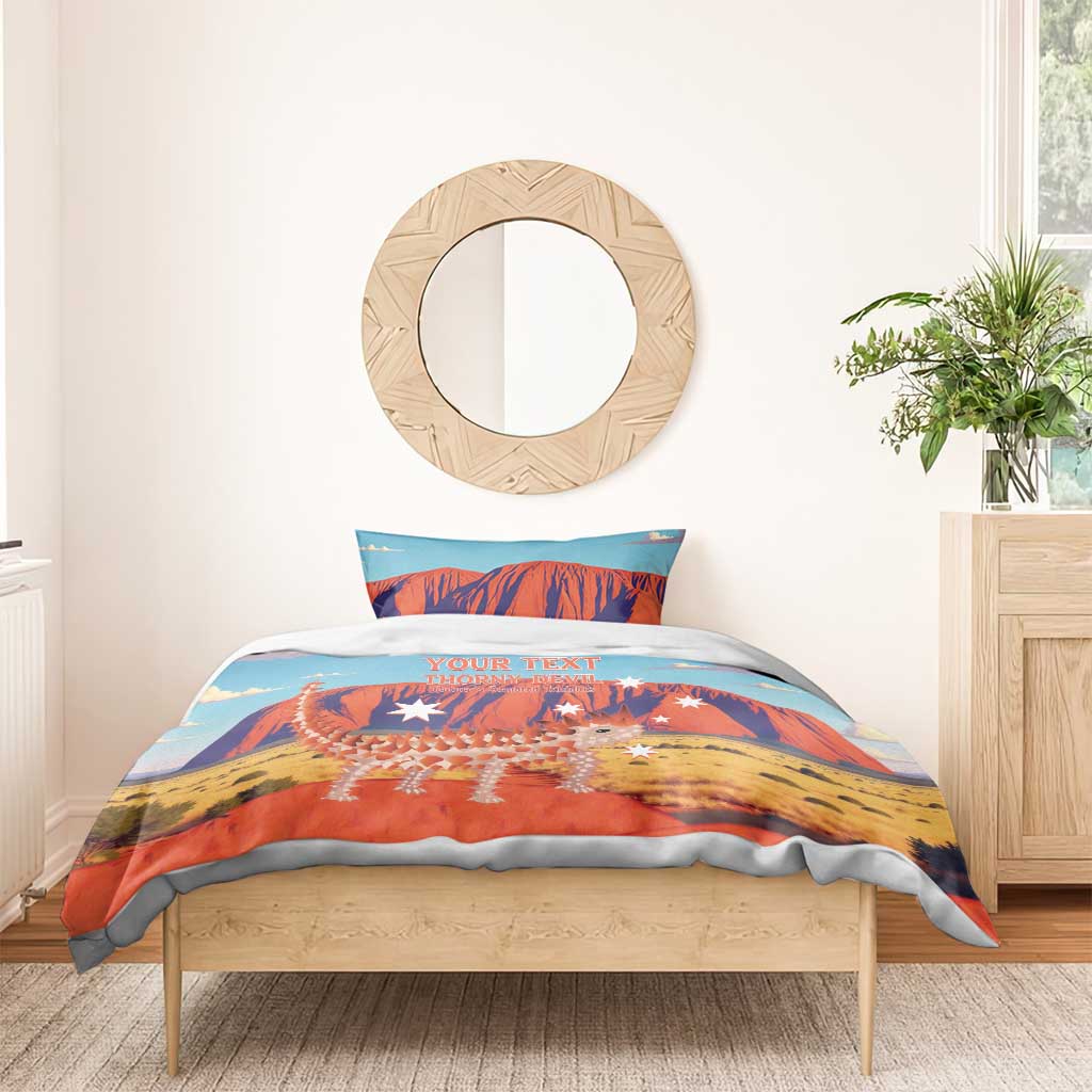 Personalised Australia Thorny Devil Bedding Set Nature's Armored Knights - Aussie Uluru - Vibe Hoodie Shop