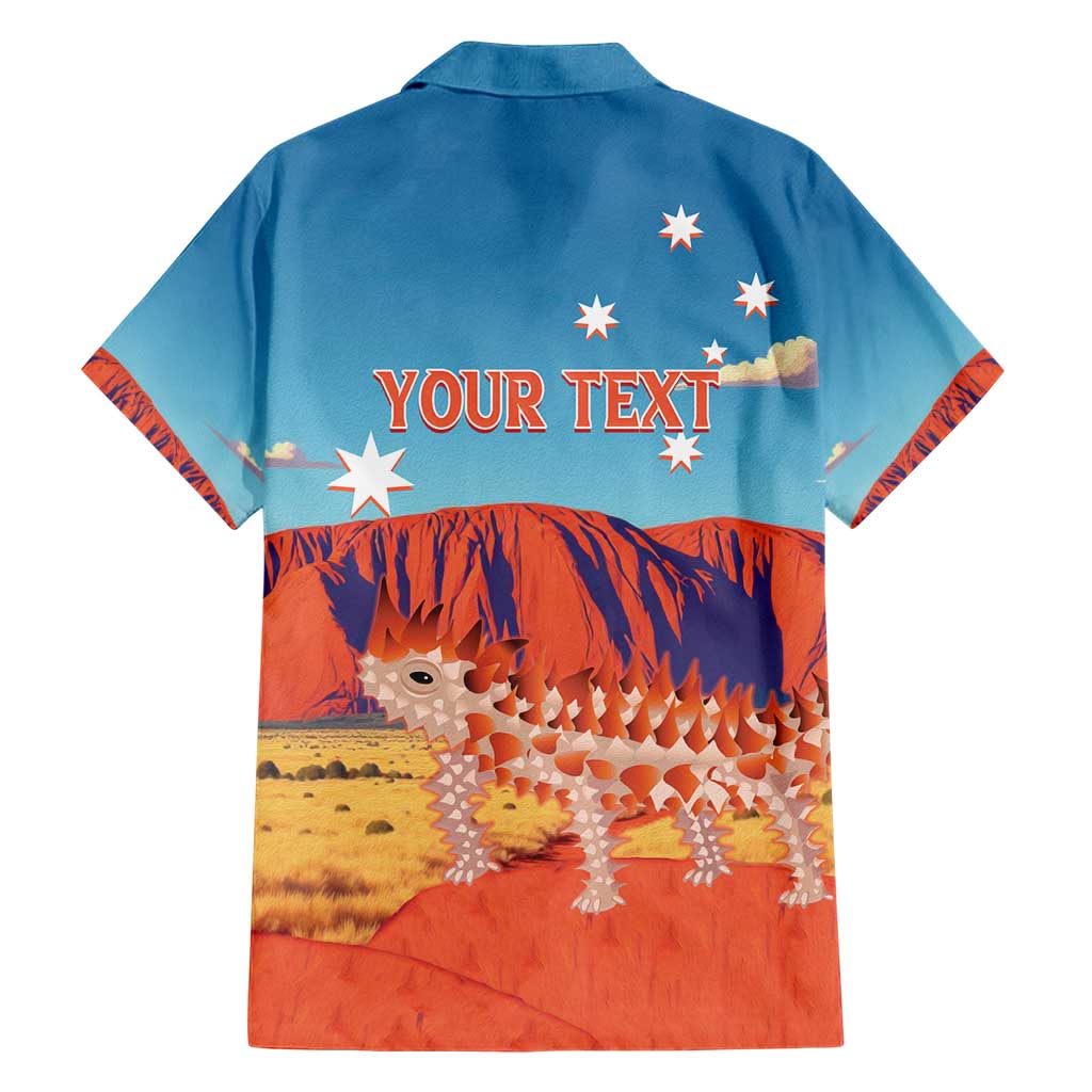 Personalised Australia Thorny Devil Hawaiian Shirt Nature's Armored Knights - Aussie Uluru - Vibe Hoodie Shop