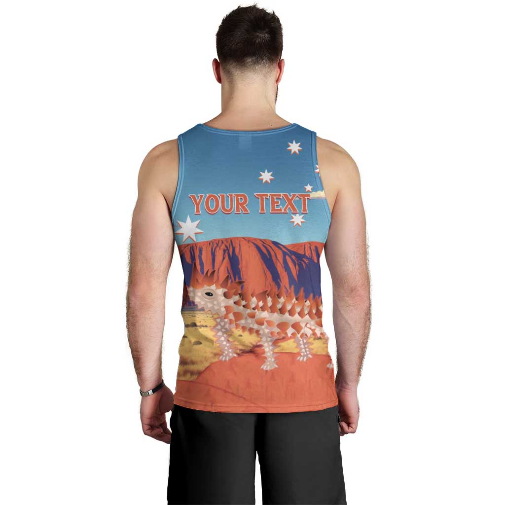 Personalised Australia Thorny Devil Men Tank Top Nature's Armored Knights - Aussie Uluru - Vibe Hoodie Shop