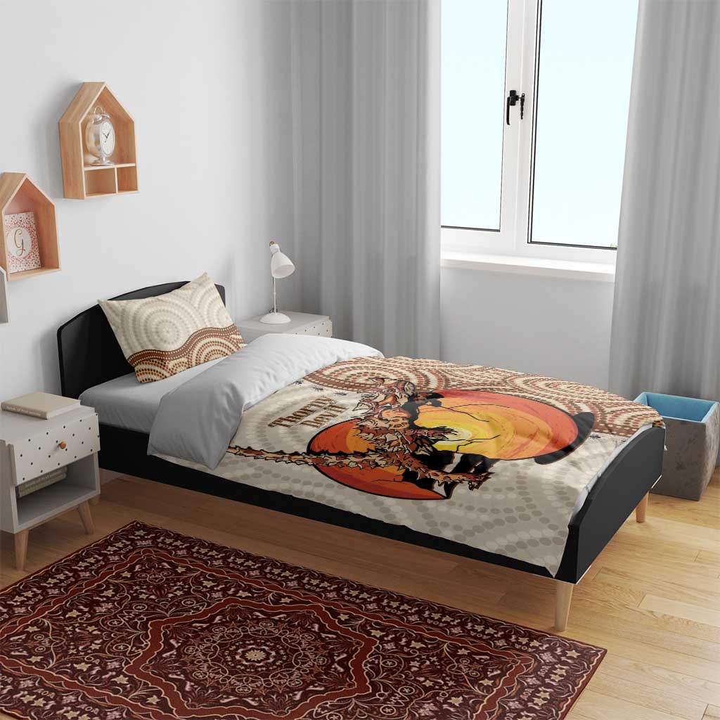 Thorny Devil Australia Bedding Set Baby Moloch Horridus With Ants - Aboriginal Art - Vibe Hoodie Shop