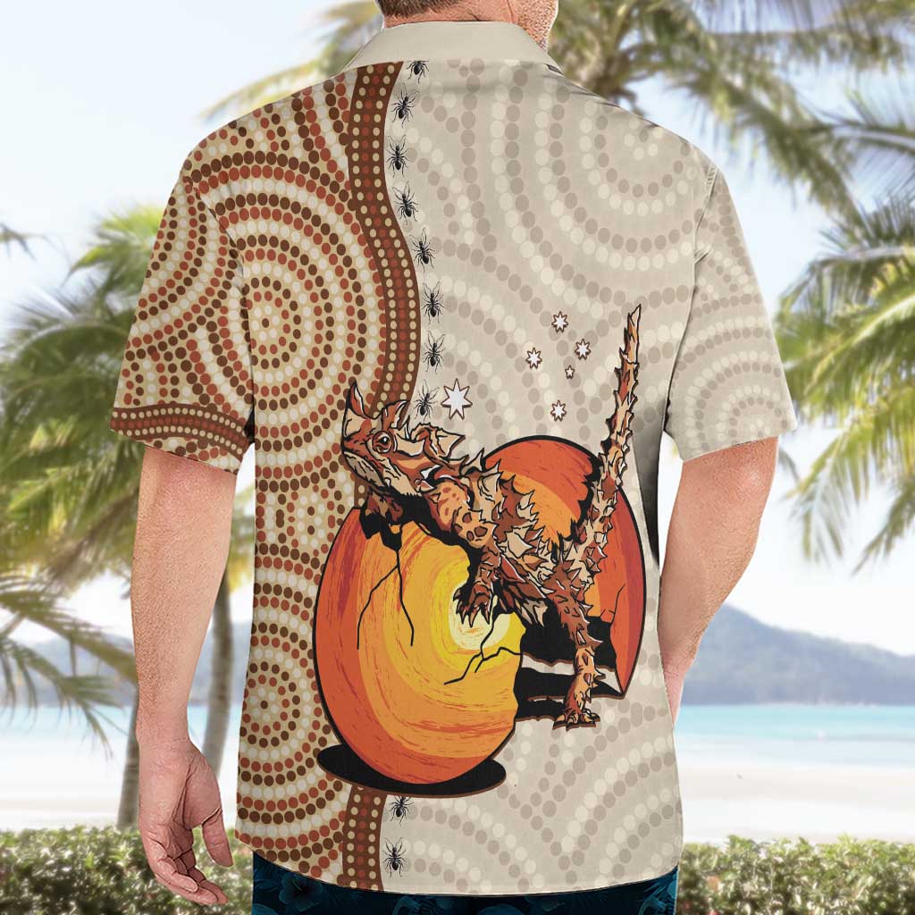 Thorny Devil Australia Hawaiian Shirt Baby Moloch Horridus With Ants - Aboriginal Art - Vibe Hoodie Shop