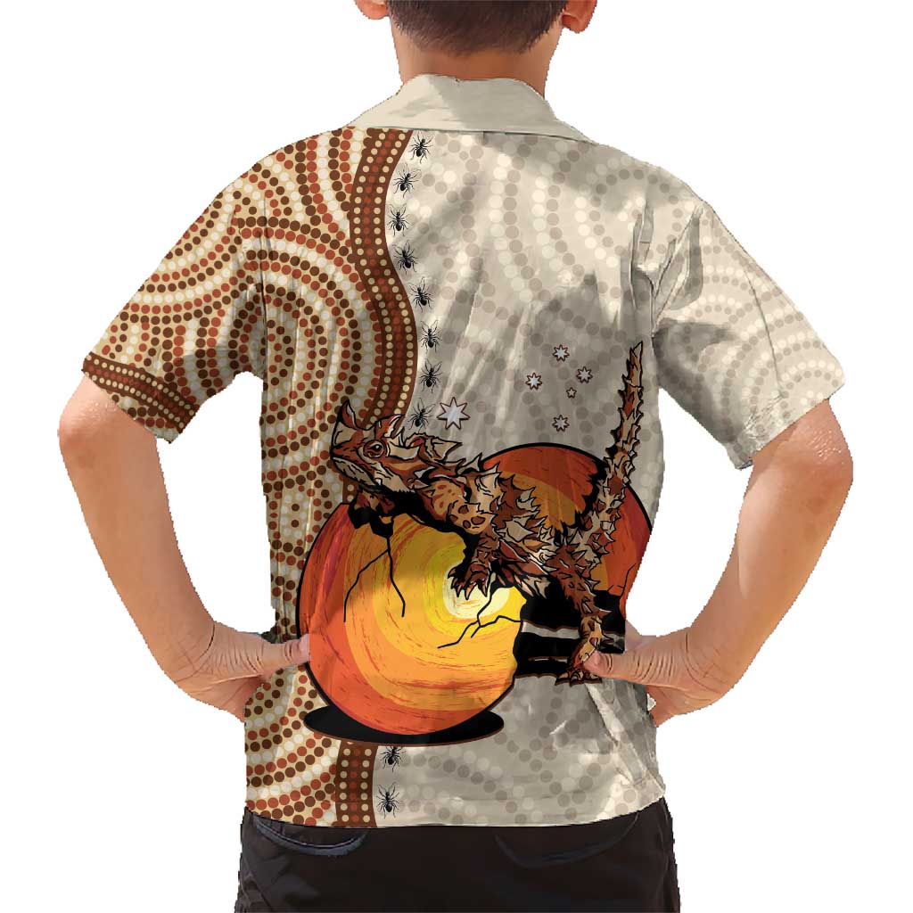 Thorny Devil Australia Hawaiian Shirt Baby Moloch Horridus With Ants - Aboriginal Art - Vibe Hoodie Shop