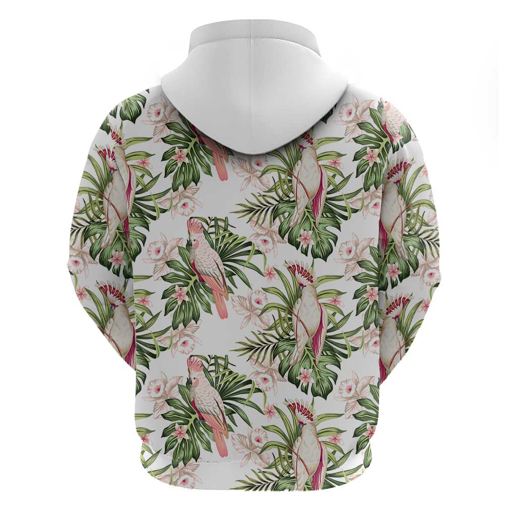 Australia Pink Cockatoo Hoodie Aussie Orchids - Seamless Pattern - Vibe Hoodie Shop