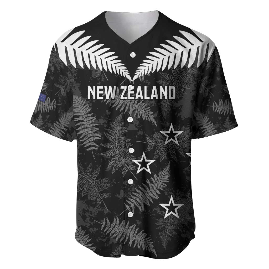 Custom New Zealand Silver Fern Football Baseball Jersey Go Aotearoa Grunge Black - Vibe Hoodie