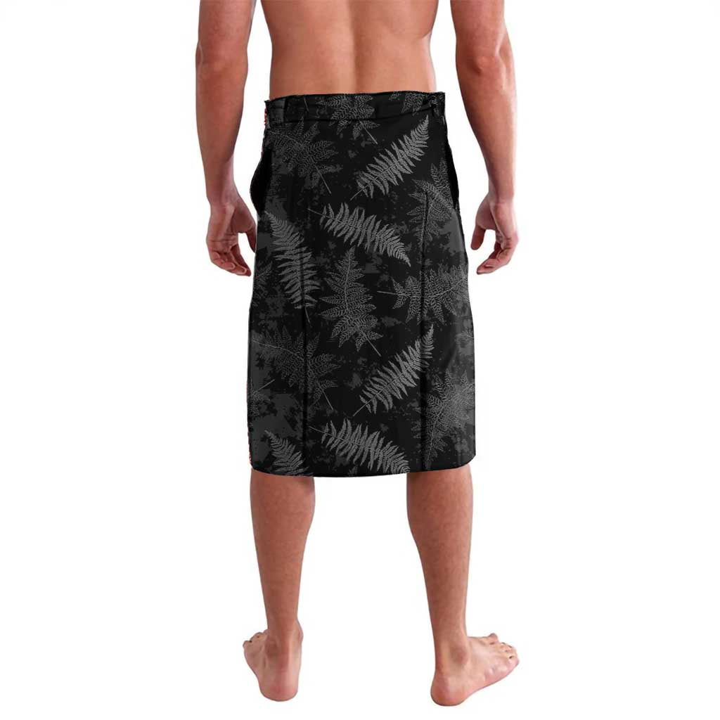 Custom New Zealand Silver Fern Football Lavalava Go Aotearoa Grunge Black - Vibe Hoodie