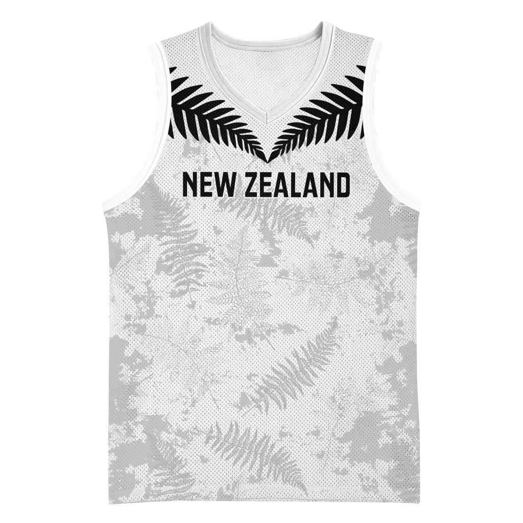 Custom New Zealand Silver Fern Football Basketball Jersey Go Aotearoa Grunge White - Vibe Hoodie