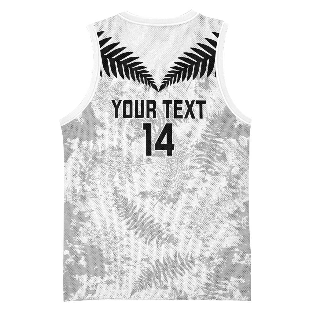 Custom New Zealand Silver Fern Football Basketball Jersey Go Aotearoa Grunge White - Vibe Hoodie