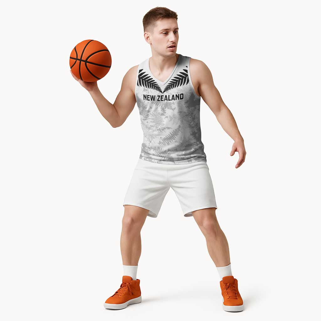Custom New Zealand Silver Fern Football Basketball Jersey Go Aotearoa Grunge White - Vibe Hoodie