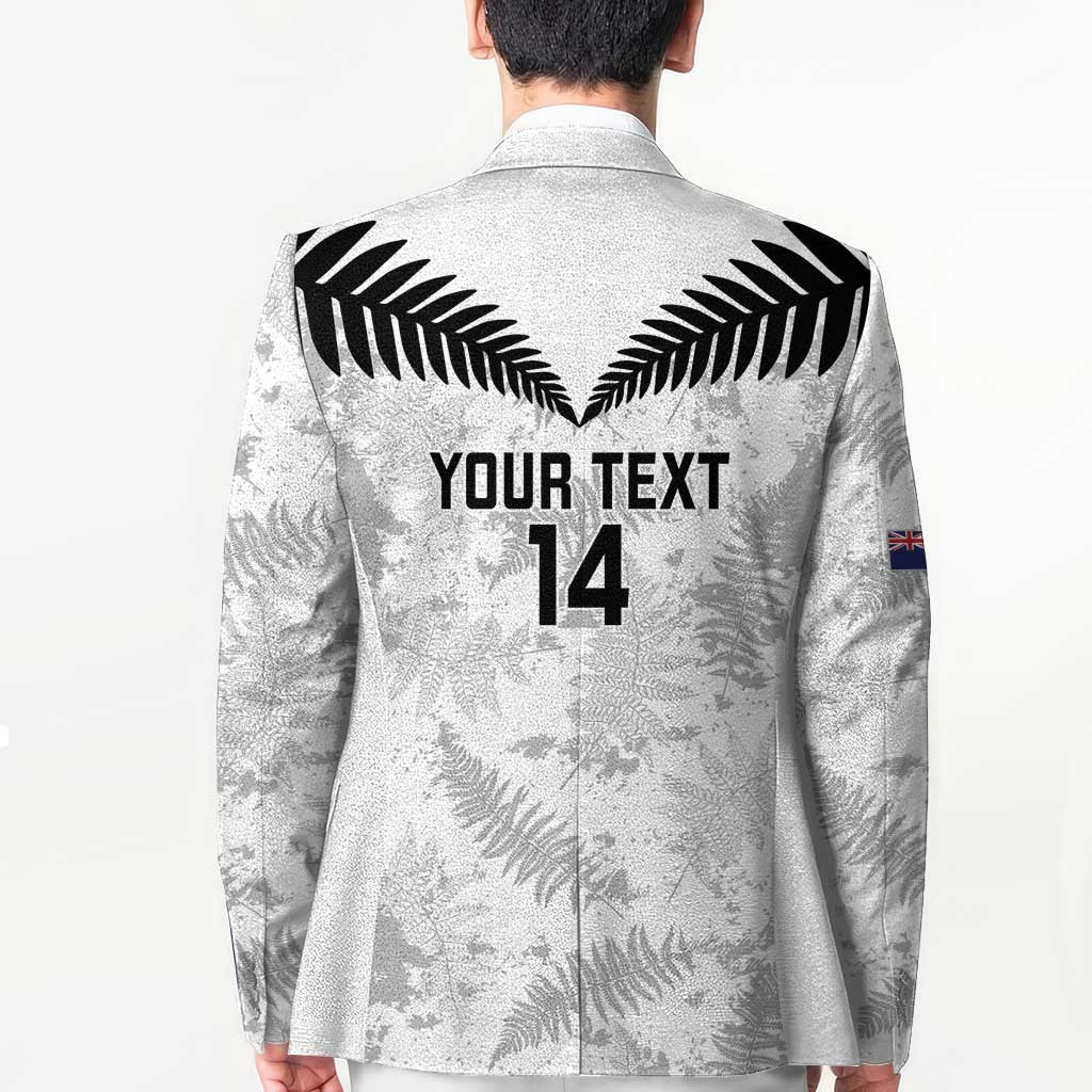 Custom New Zealand Silver Fern Football Blazer Go Aotearoa Grunge White - Vibe Hoodie