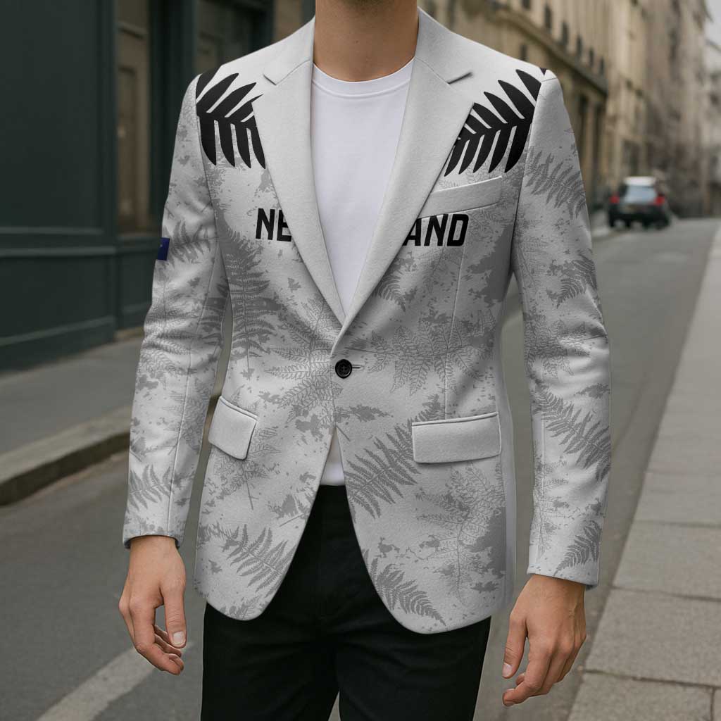 Custom New Zealand Silver Fern Football Blazer Go Aotearoa Grunge White - Vibe Hoodie