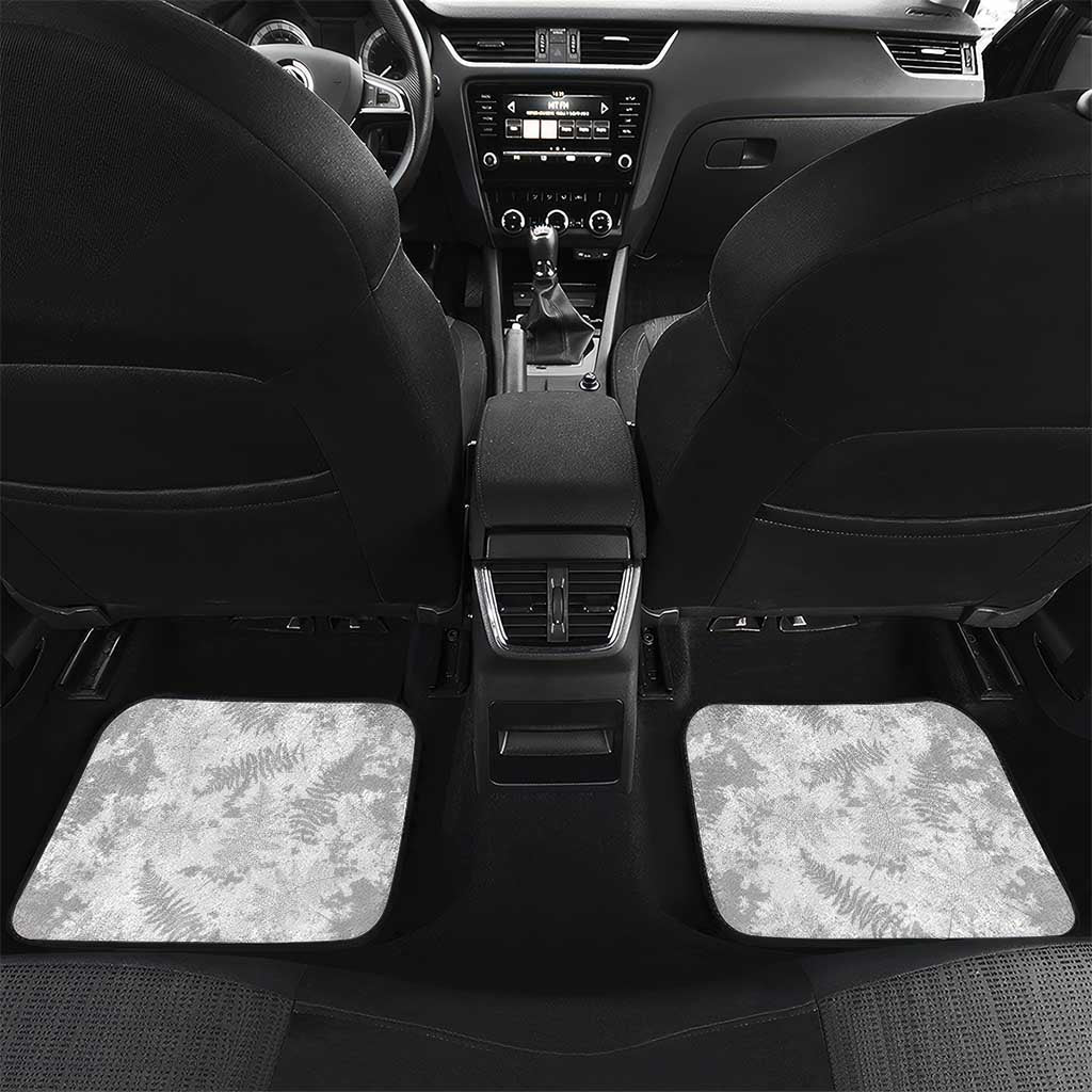 Custom New Zealand Silver Fern Football Car Mats Go Aotearoa Grunge White - Vibe Hoodie