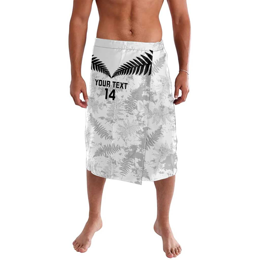 Custom New Zealand Silver Fern Football Lavalava Go Aotearoa Grunge White - Vibe Hoodie