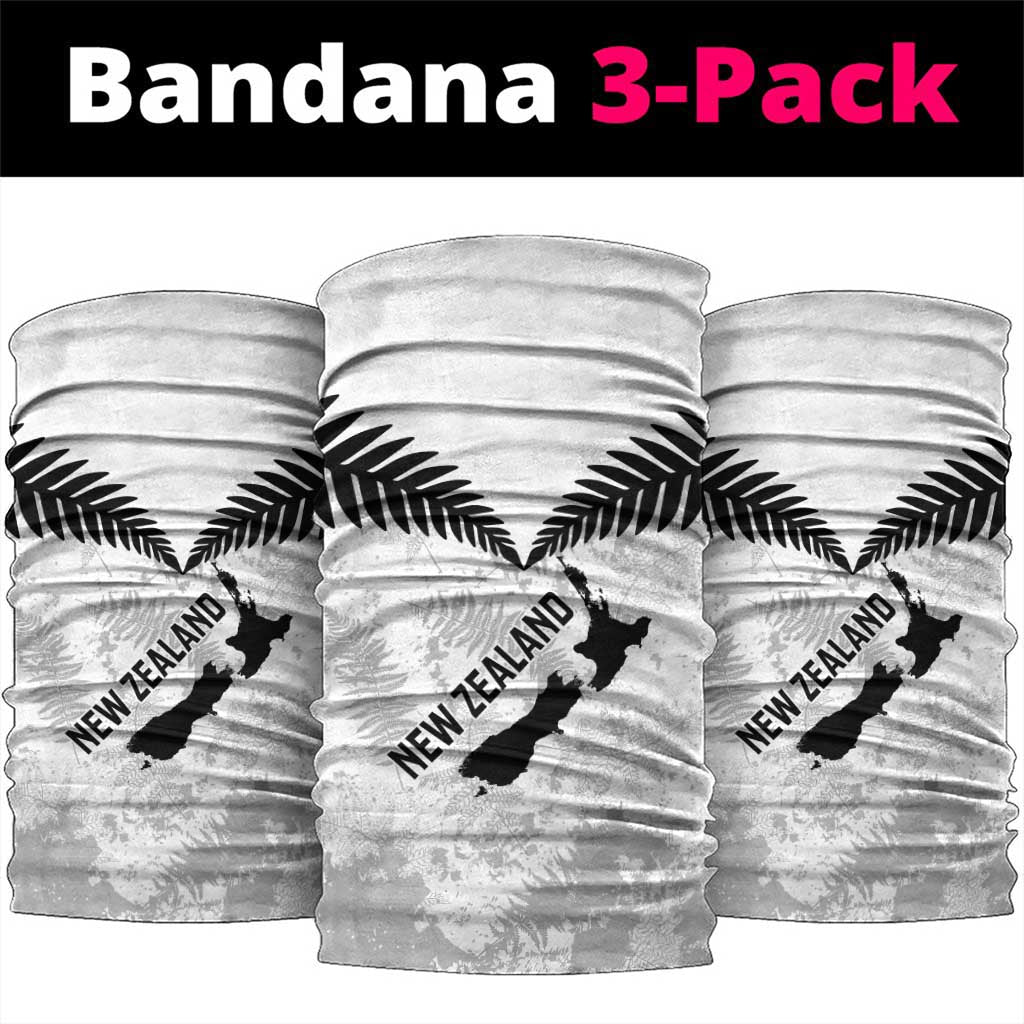 Custom New Zealand Silver Fern Football Neck Gaiter Go Aotearoa Grunge White - Vibe Hoodie