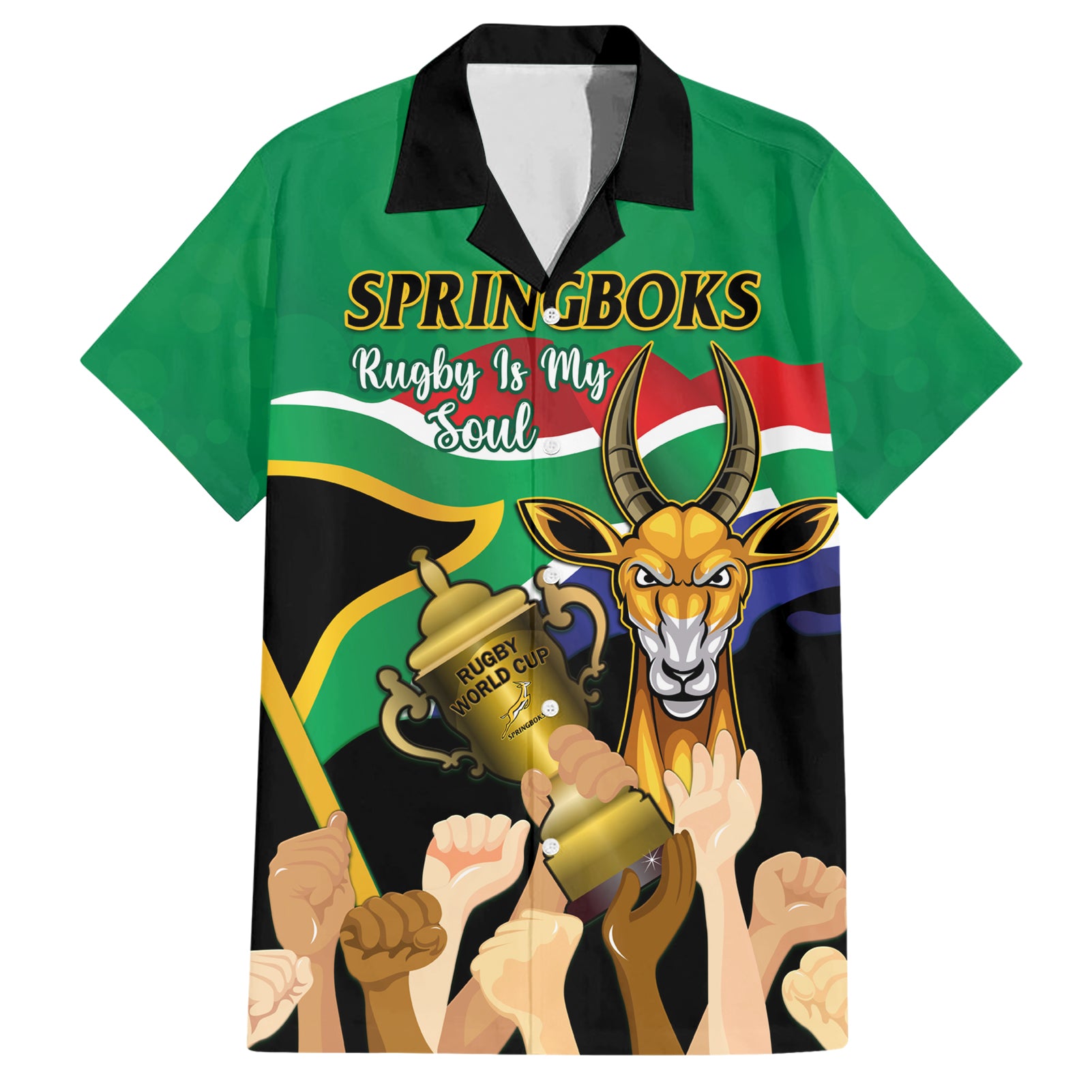 South Africa Special Holiday Hawaiian Shirt Springboks Champions Celebration Rugby Is My Soul - Vibe Hoodie Shop