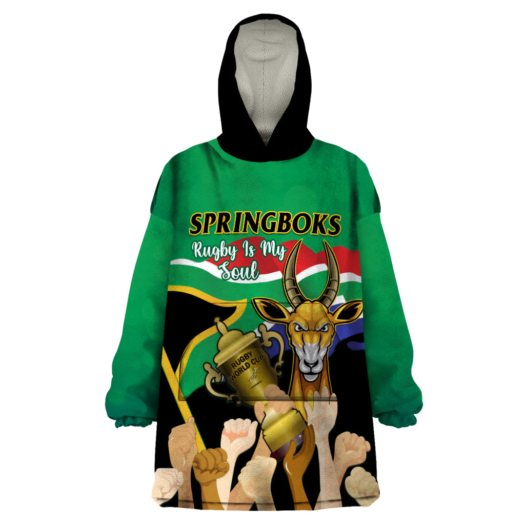 South Africa Special Holiday Wearable Blanket Hoodie Springboks Champions Celebration Rugby Is My Soul - Vibe Hoodie Shop