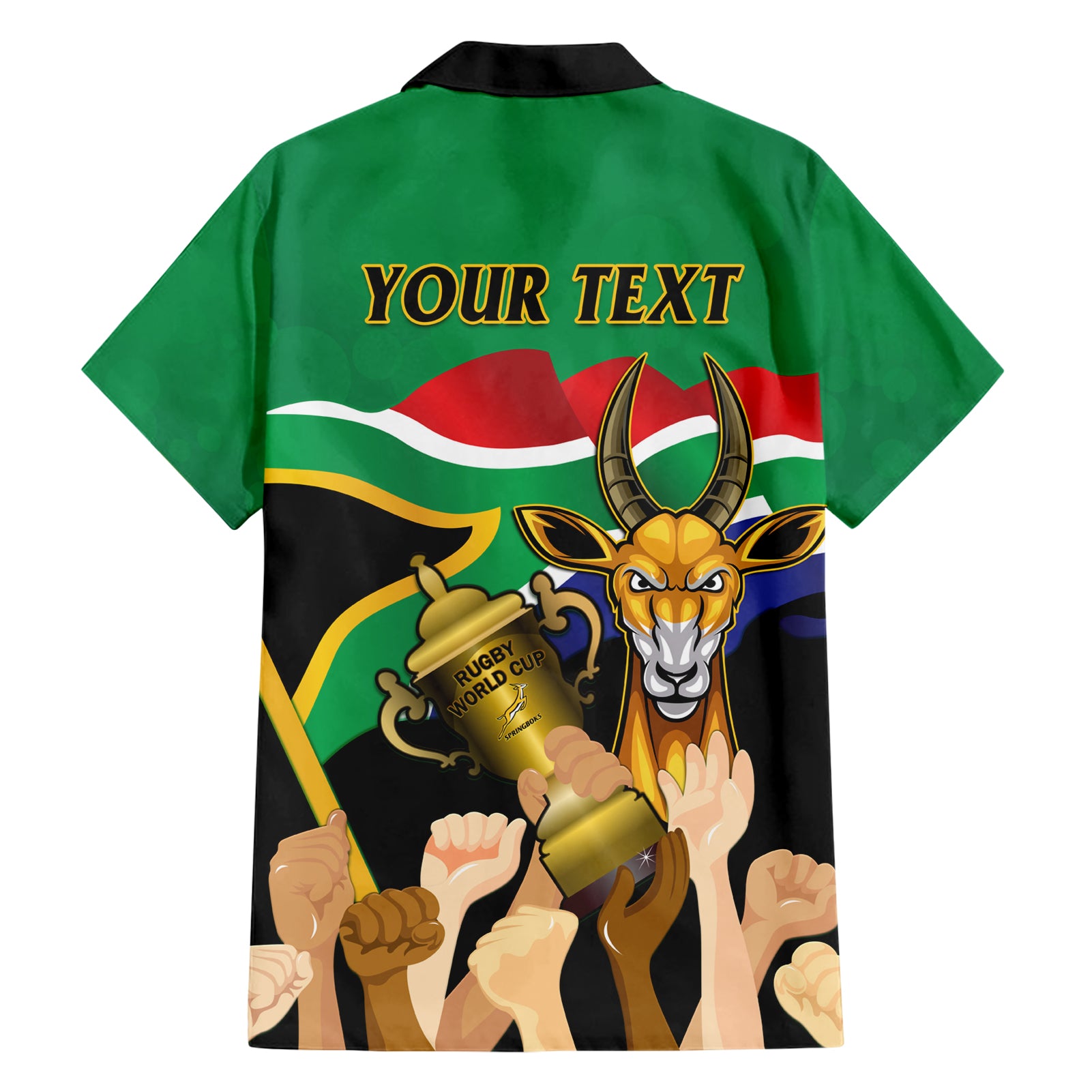 Personalised South Africa Special Holiday Hawaiian Shirt Springboks Champions Celebration Rugby Is My Soul - Vibe Hoodie Shop