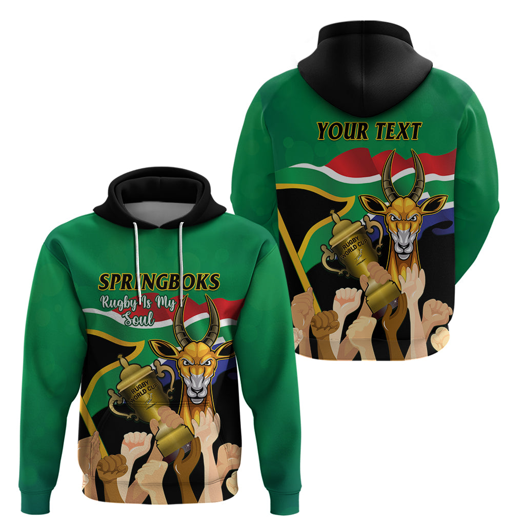 Personalised South Africa Special Holiday Hoodie Springboks Champions Celebration Rugby Is My Soul - Vibe Hoodie Shop