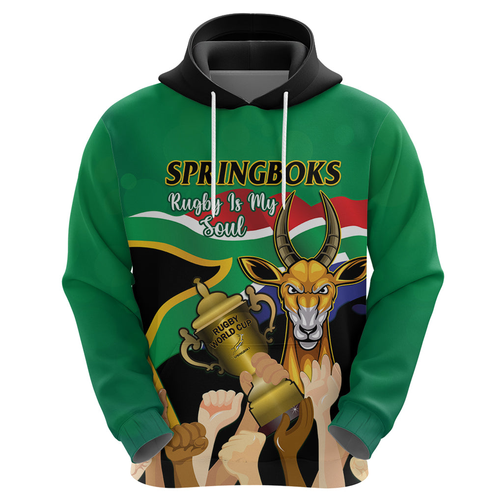 Personalised South Africa Special Holiday Hoodie Springboks Champions Celebration Rugby Is My Soul - Vibe Hoodie Shop