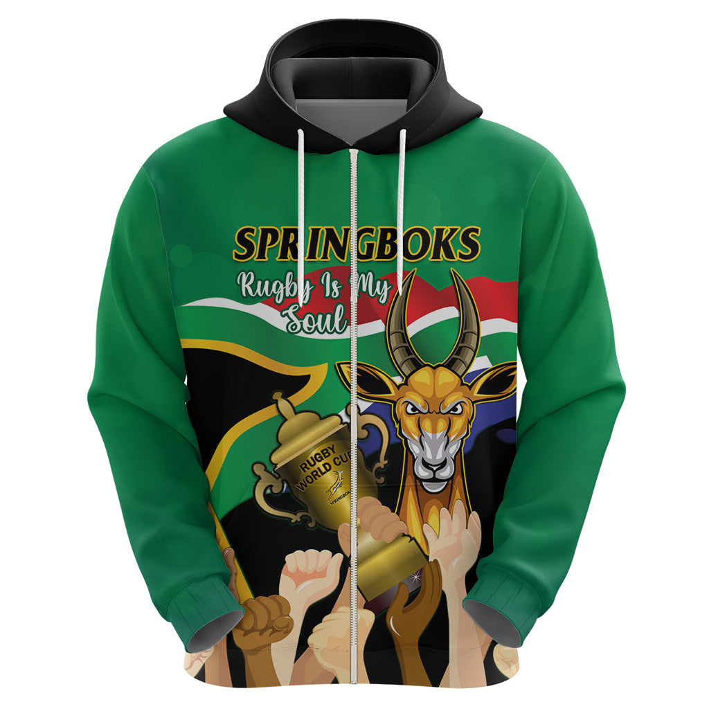 Personalised South Africa Special Holiday Hoodie Springboks Champions Celebration Rugby Is My Soul - Vibe Hoodie Shop