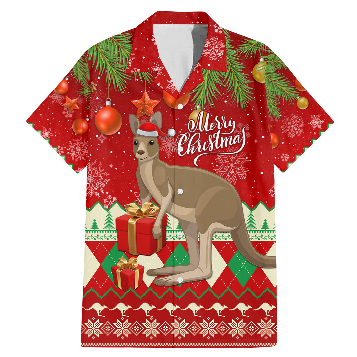 australia-christmas-family-matching-mermaid-dress-and-hawaiian-shirt-aussie-kangaroo-santa-merry-xmas