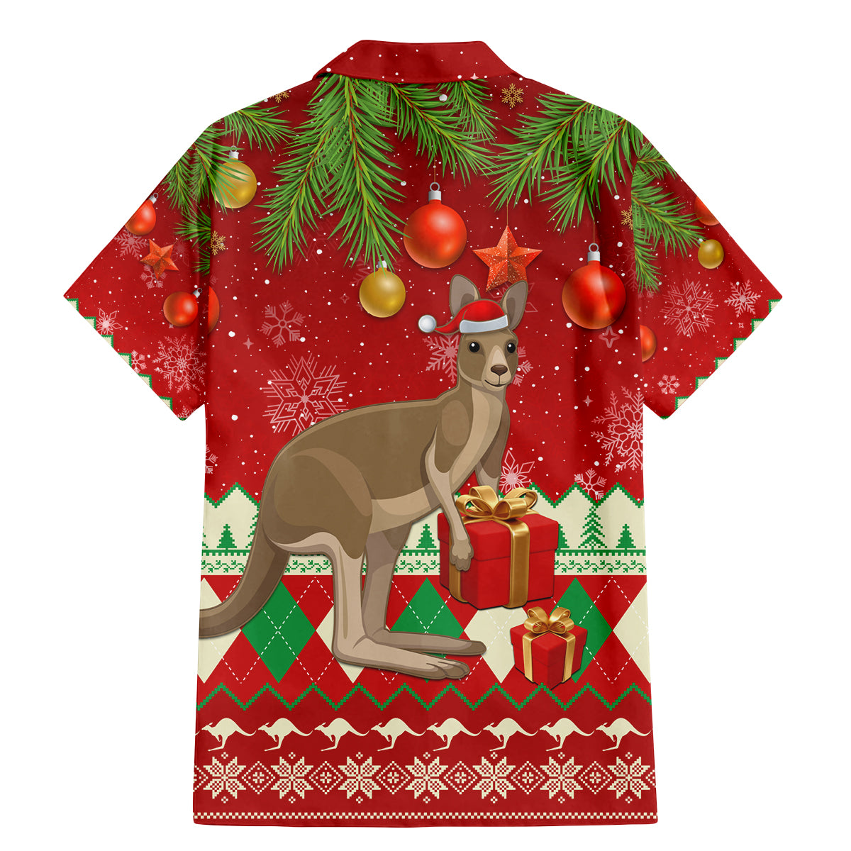 australia-christmas-family-matching-mermaid-dress-and-hawaiian-shirt-aussie-kangaroo-santa-merry-xmas