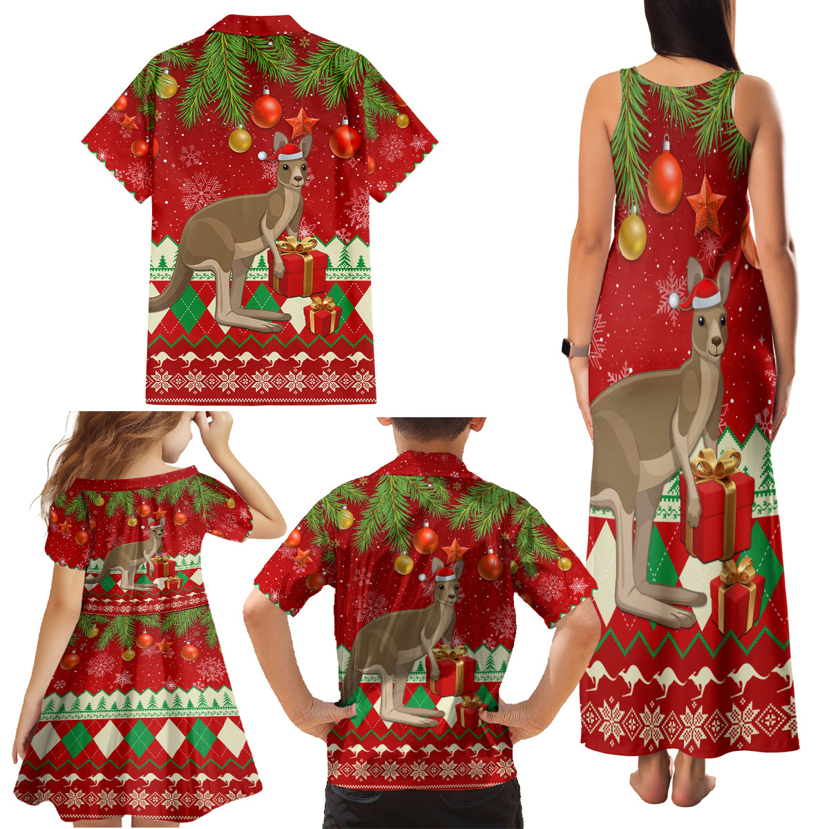 australia-christmas-family-matching-tank-maxi-dress-and-hawaiian-shirt-aussie-kangaroo-santa-merry-xmas