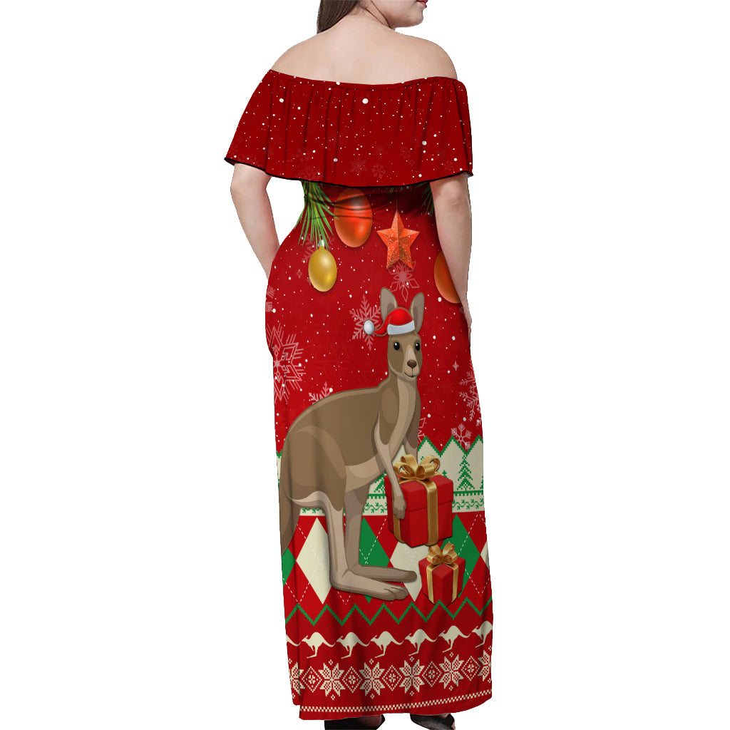 australia-christmas-off-shoulder-maxi-dress-aussie-kangaroo-santa-merry-xmas