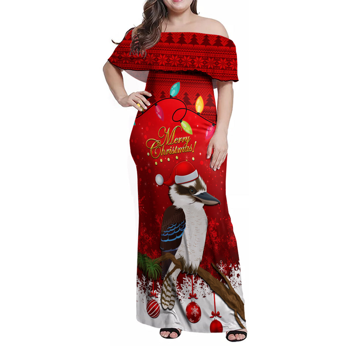 australia-christmas-family-matching-off-shoulder-maxi-dress-and-hawaiian-shirt-aussie-kookaburra-santa-merry-xmas