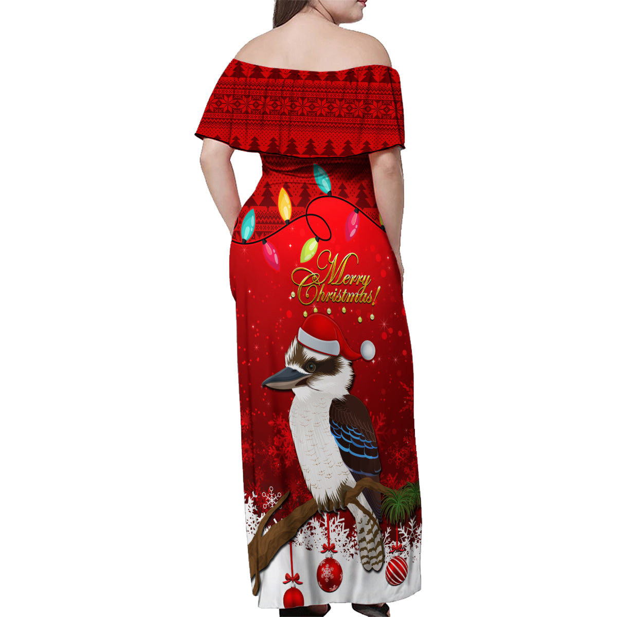 australia-christmas-family-matching-off-shoulder-maxi-dress-and-hawaiian-shirt-aussie-kookaburra-santa-merry-xmas