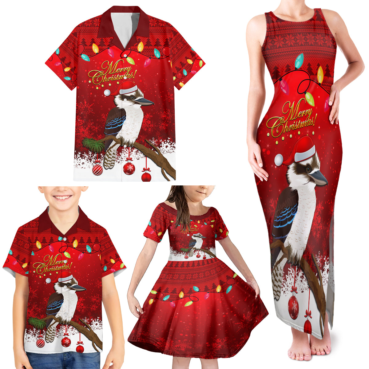 australia-christmas-family-matching-tank-maxi-dress-and-hawaiian-shirt-aussie-kookaburra-santa-merry-xmas