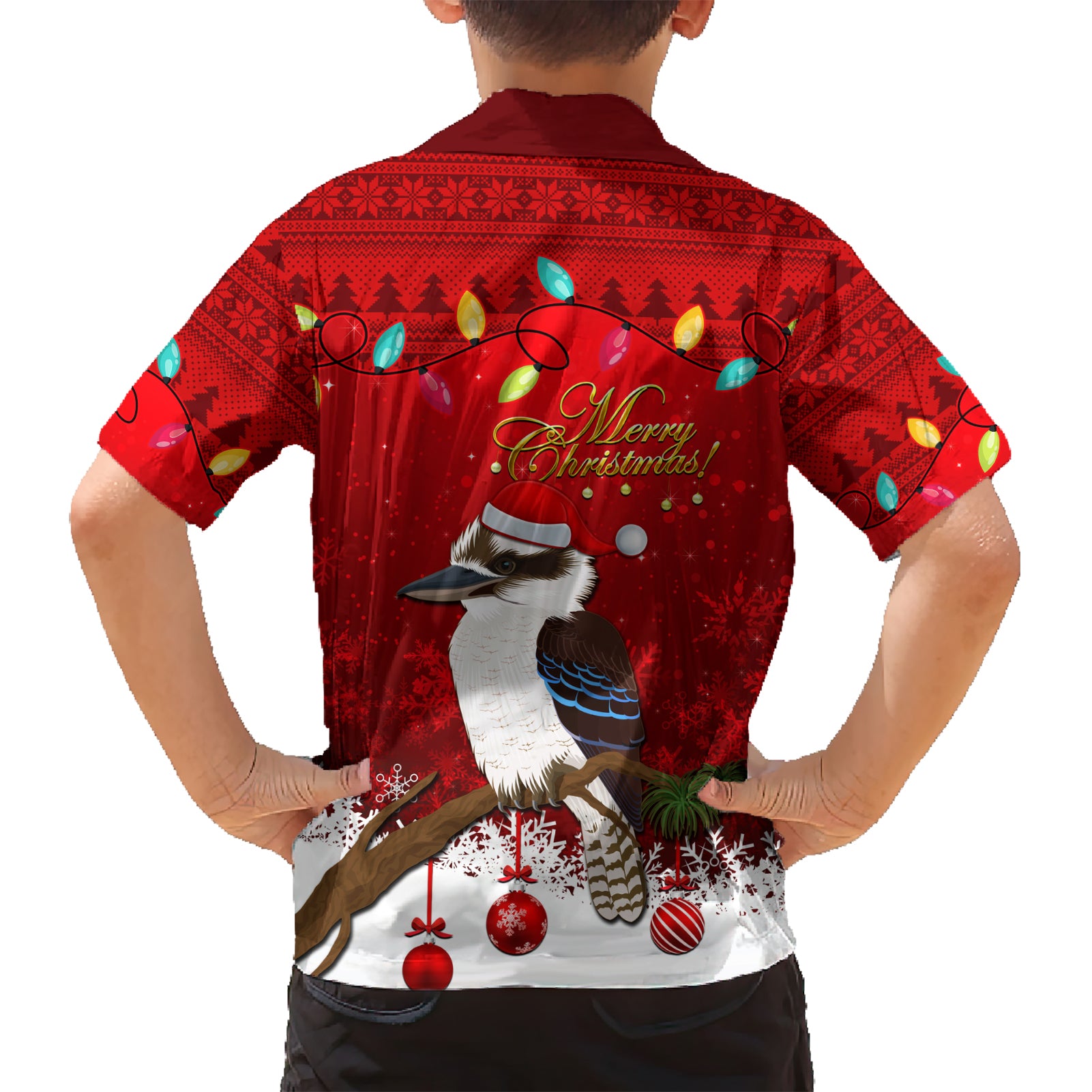 Australia Christmas Hawaiian Shirt Aussie Kookaburra Santa Merry Xmas - Vibe Hoodie Shop