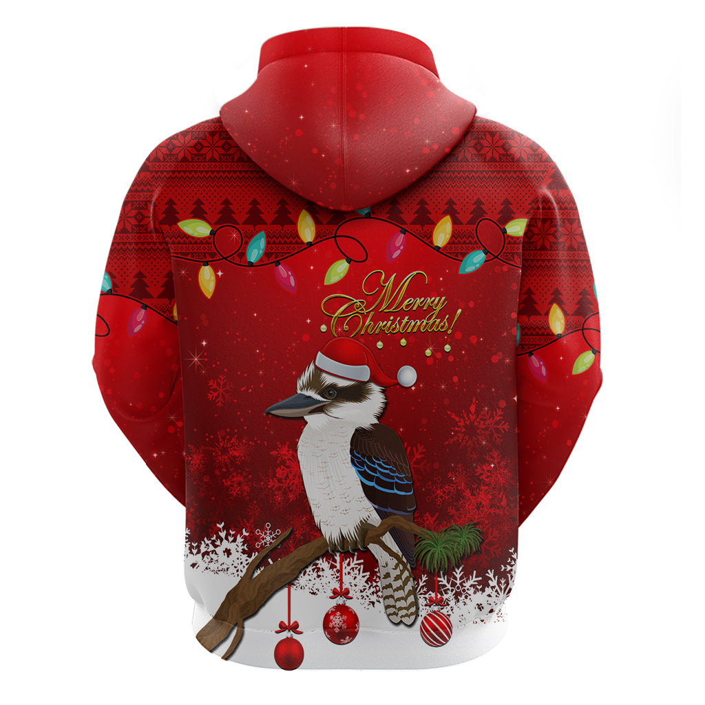 Australia Christmas Hoodie Aussie Kookaburra Santa Merry Xmas - Vibe Hoodie Shop