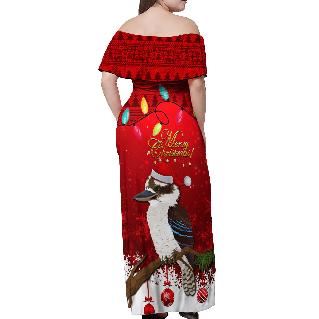 australia-christmas-off-shoulder-maxi-dress-aussie-kookaburra-santa-merry-xmas