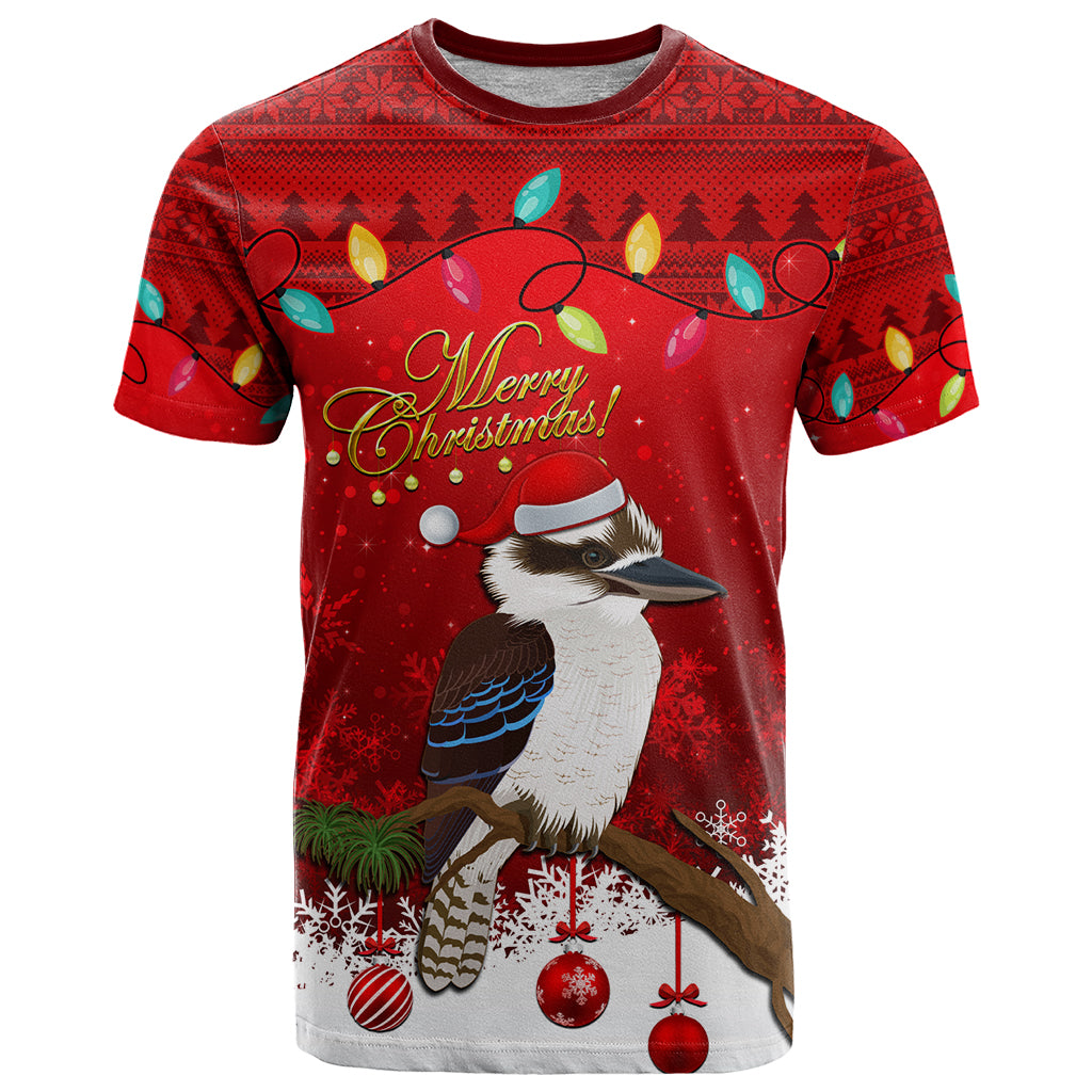 Australia Christmas T Shirt Aussie Kookaburra Santa Merry Xmas - Vibe Hoodie Shop