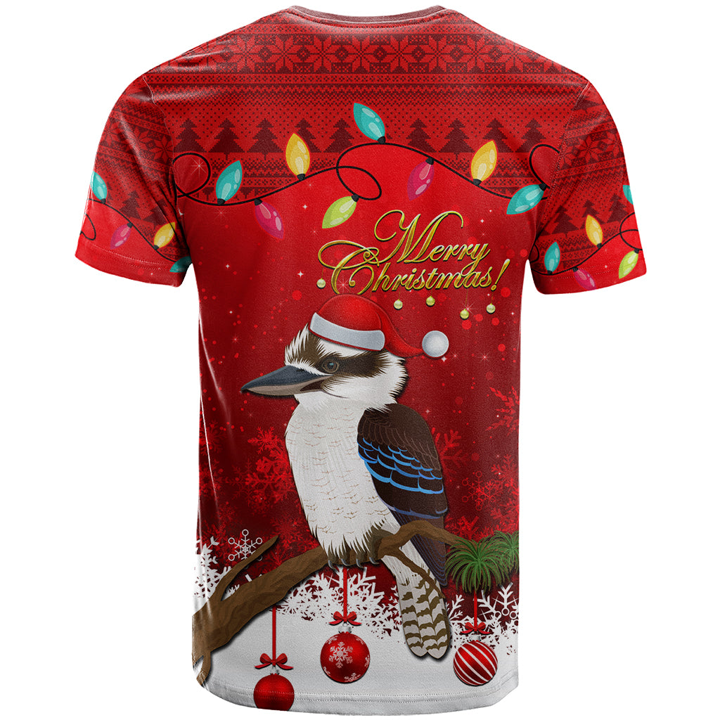 Australia Christmas T Shirt Aussie Kookaburra Santa Merry Xmas - Vibe Hoodie Shop