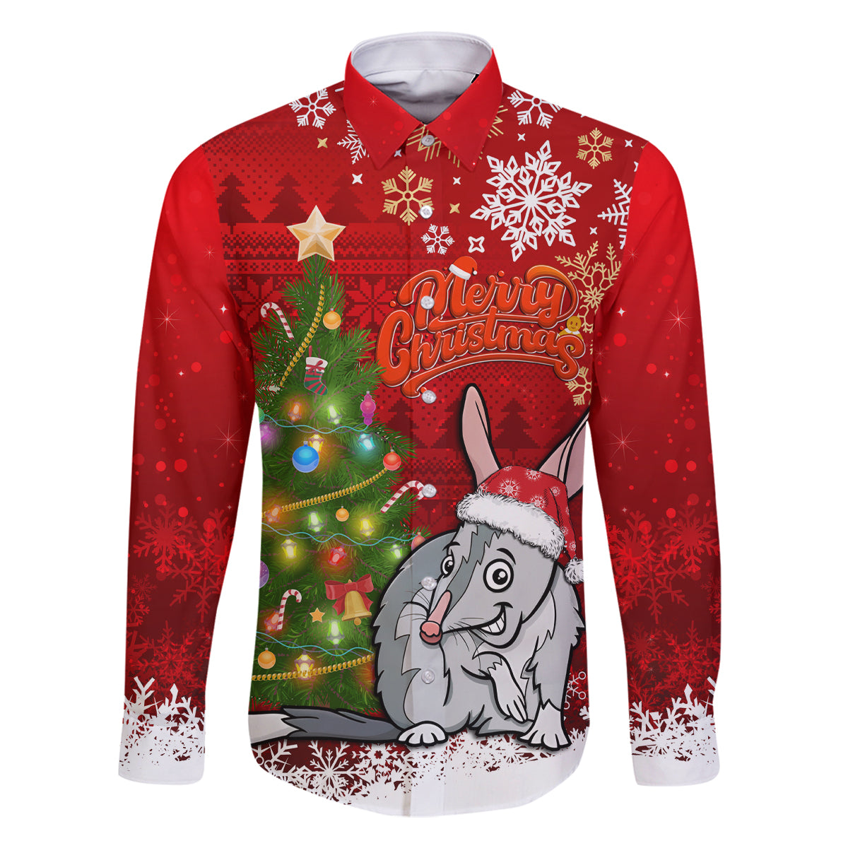 australia-christmas-family-matching-long-sleeve-bodycon-dress-and-hawaiian-shirt-aussie-bilby-santa-merry-xmas