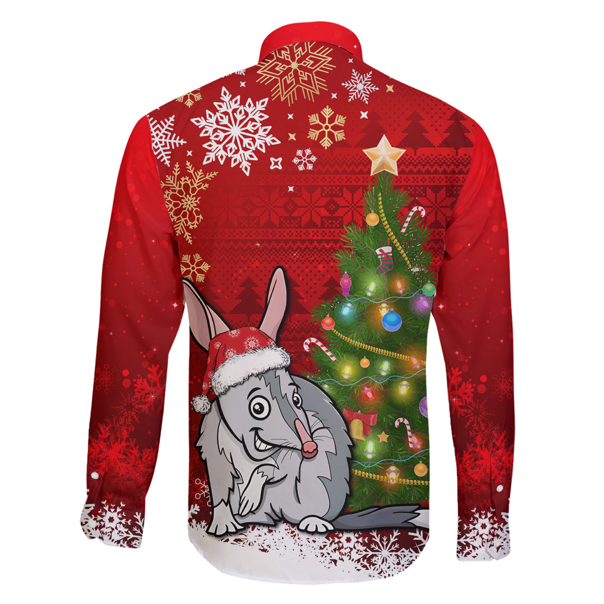 australia-christmas-family-matching-long-sleeve-bodycon-dress-and-hawaiian-shirt-aussie-bilby-santa-merry-xmas