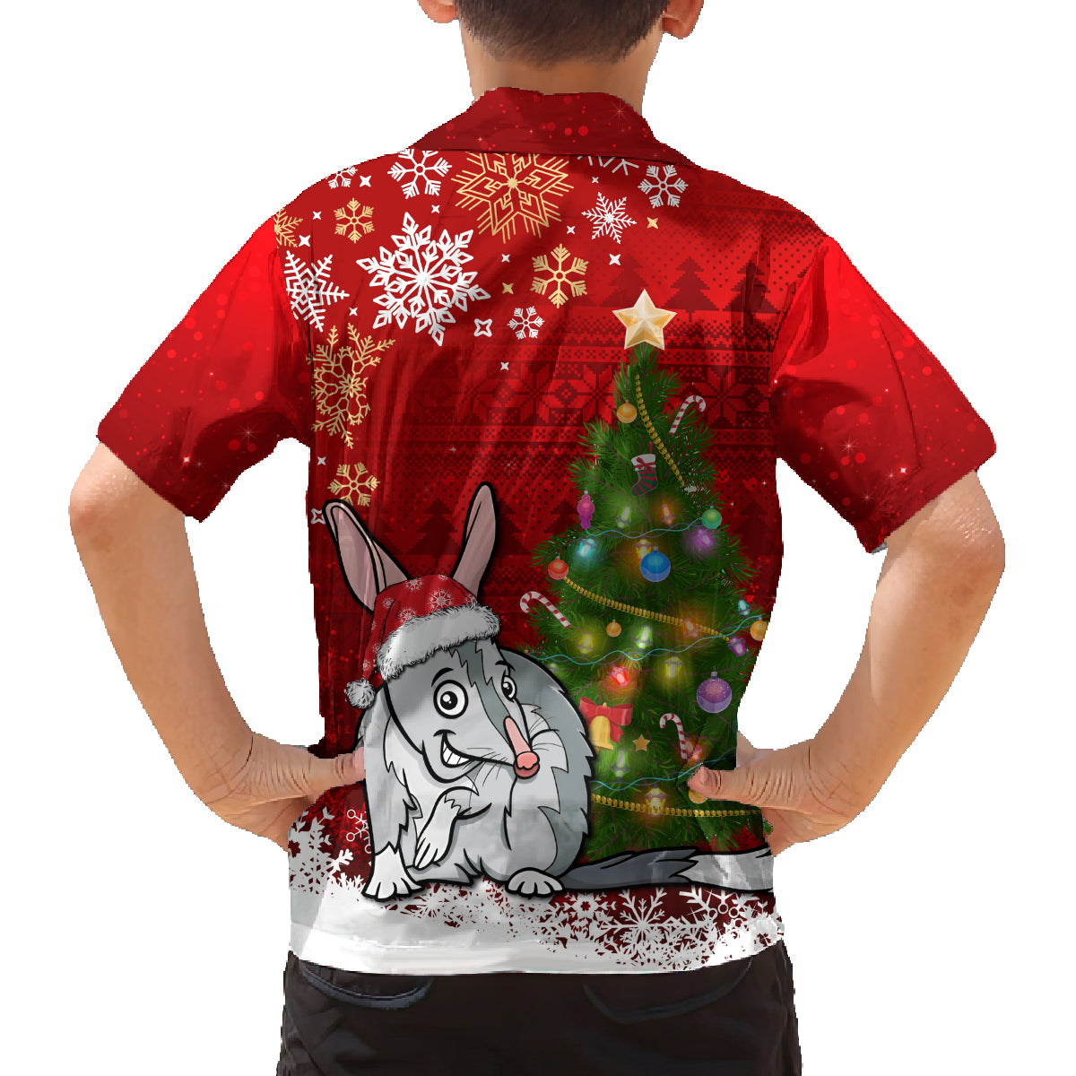 australia-christmas-family-matching-off-shoulder-long-sleeve-dress-and-hawaiian-shirt-aussie-bilby-santa-merry-xmas