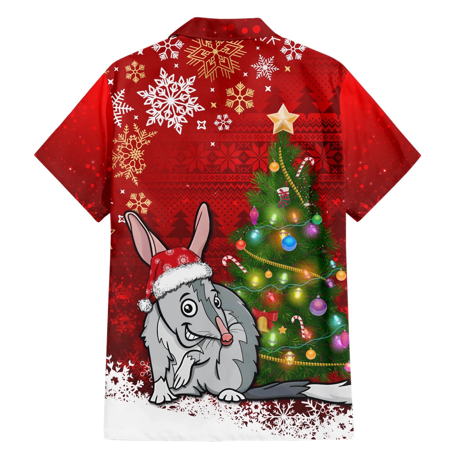 australia-christmas-family-matching-short-sleeve-bodycon-dress-and-hawaiian-shirt-aussie-bilby-santa-merry-xmas