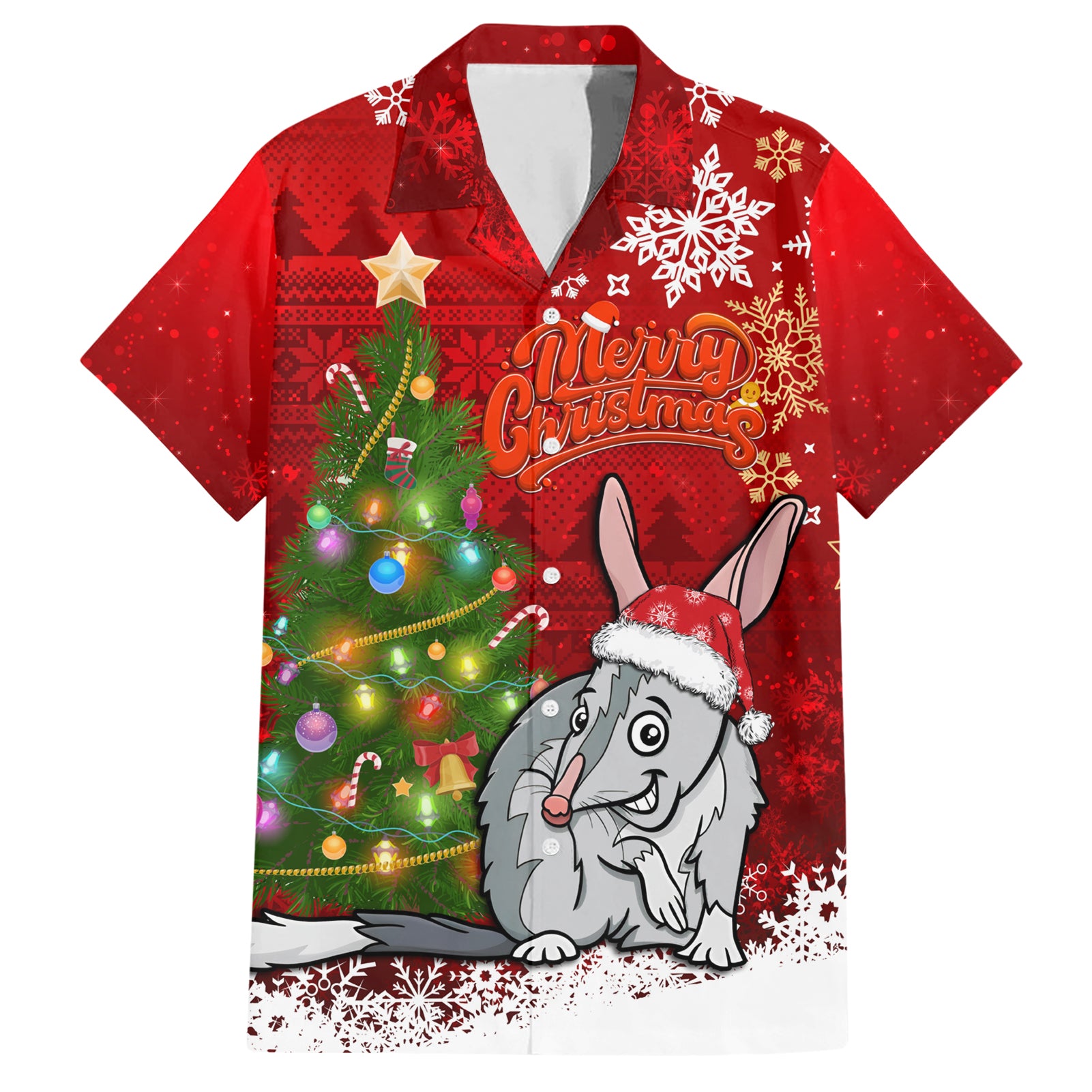 Australia Christmas Hawaiian Shirt Aussie Bilby Santa Merry Xmas - Vibe Hoodie Shop