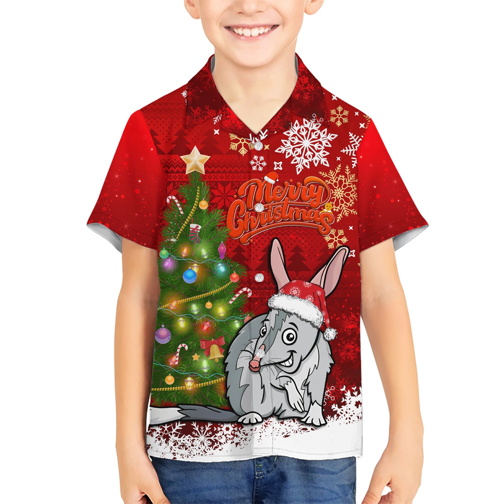 Australia Christmas Hawaiian Shirt Aussie Bilby Santa Merry Xmas - Vibe Hoodie Shop
