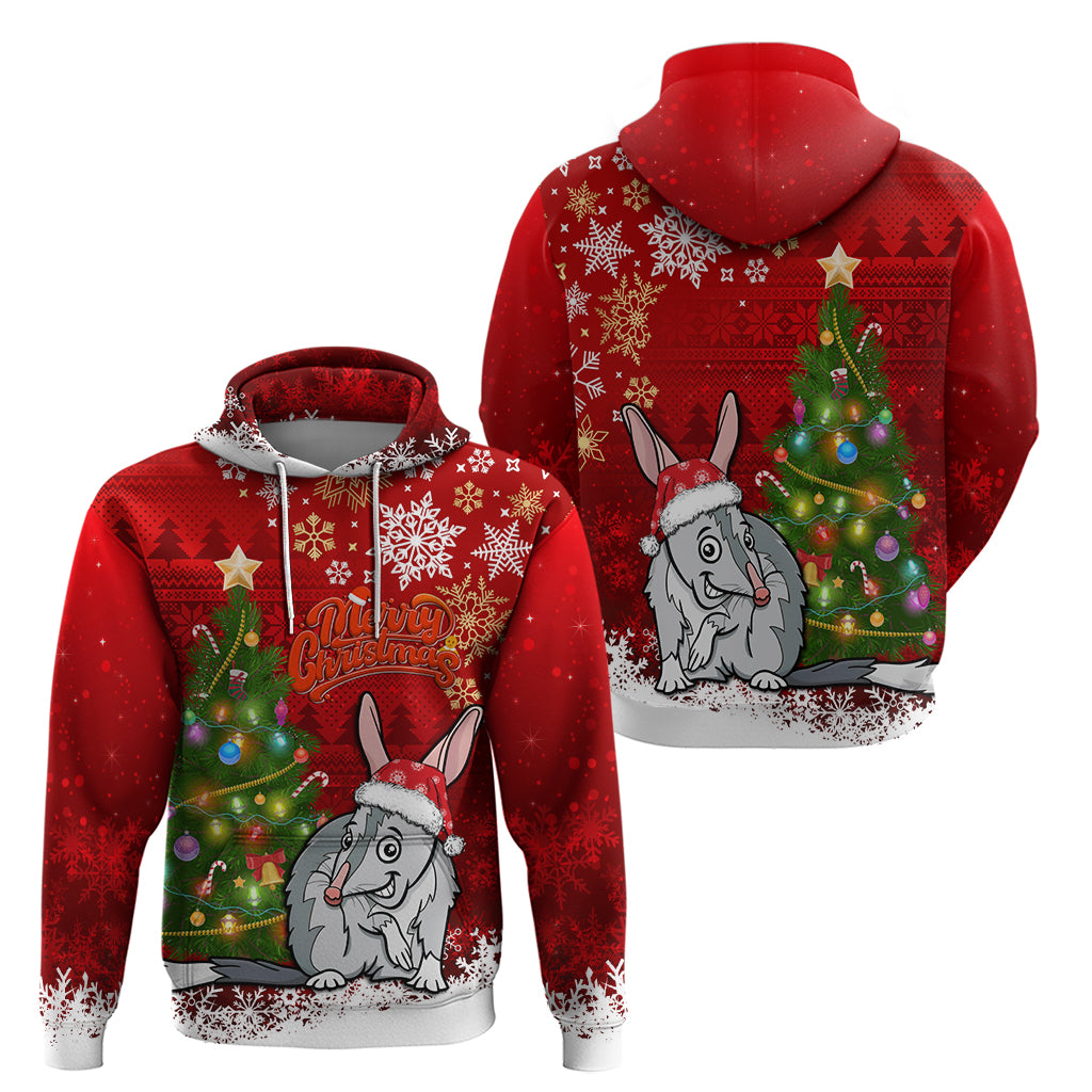 Australia Christmas Hoodie Aussie Bilby Santa Merry Xmas - Vibe Hoodie Shop