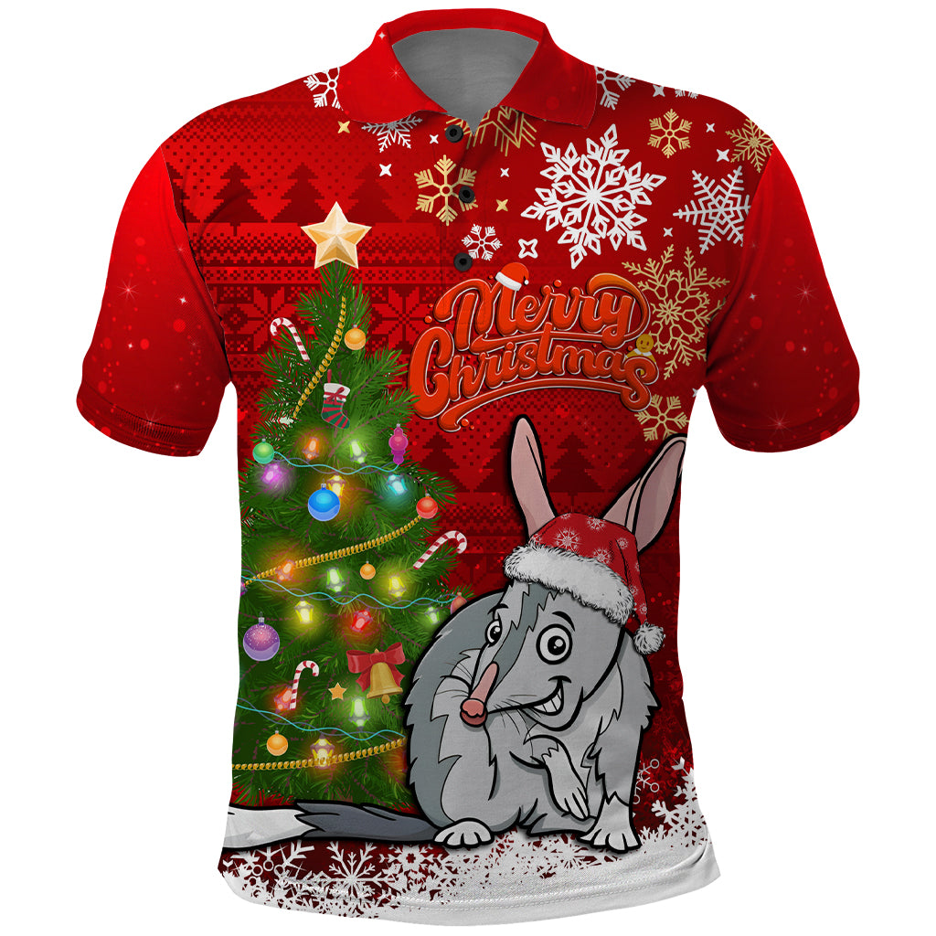 Australia Christmas Polo Shirt Aussie Bilby Santa Merry Xmas - Vibe Hoodie Shop