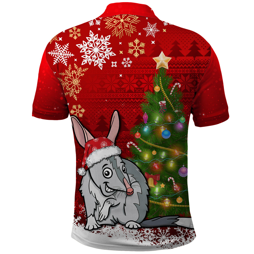 Australia Christmas Polo Shirt Aussie Bilby Santa Merry Xmas - Vibe Hoodie Shop