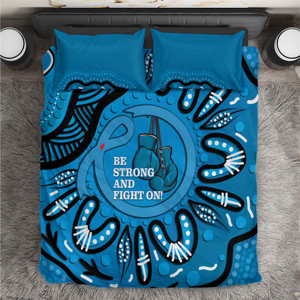 Australia Diabetes Awareness Month Bedding Set Be Strong And Fight On Aboriginal Art - Vibe Hoodie Shop